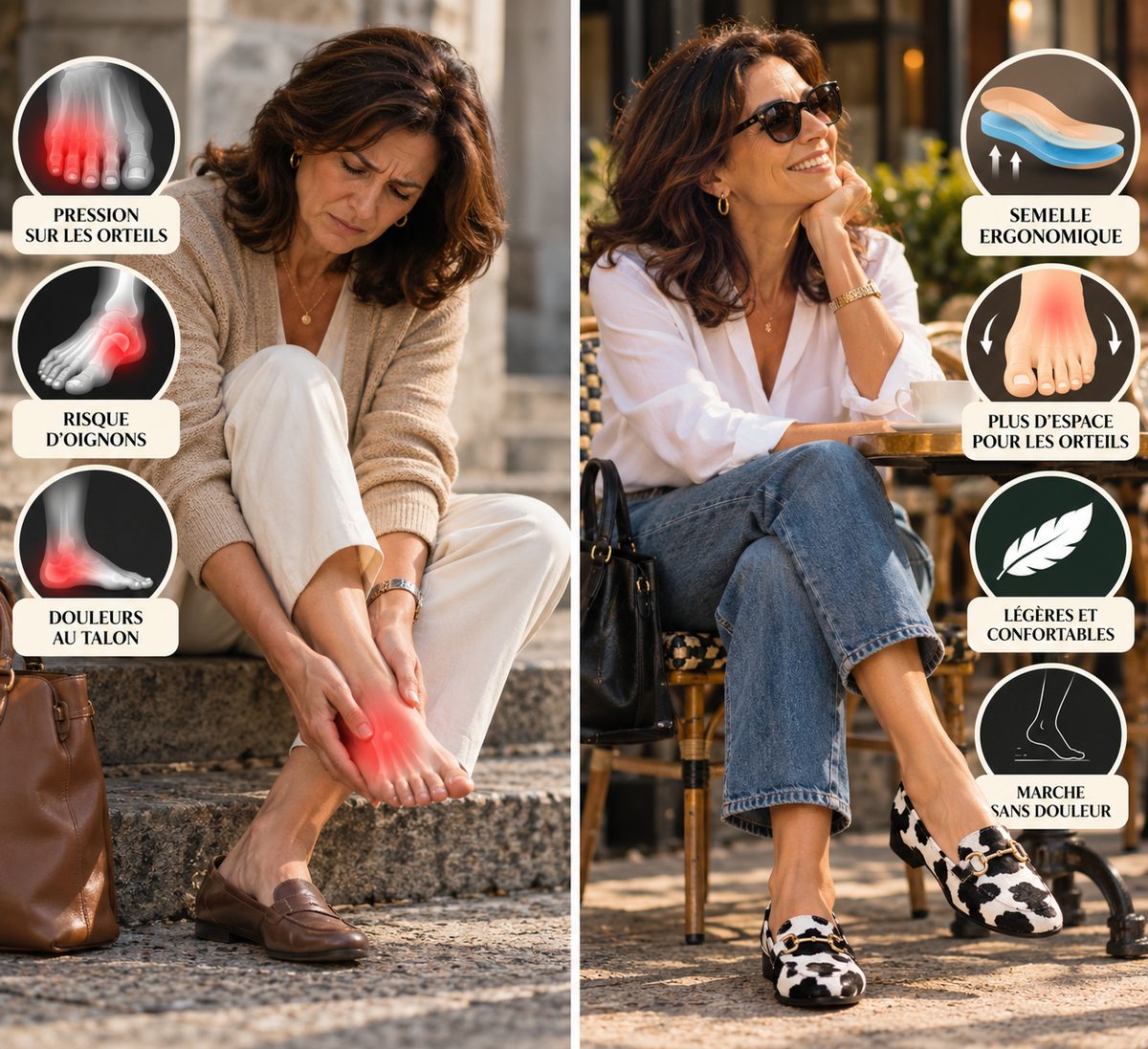 Louise™ | Mocassins imprimés pour femme avec boucle