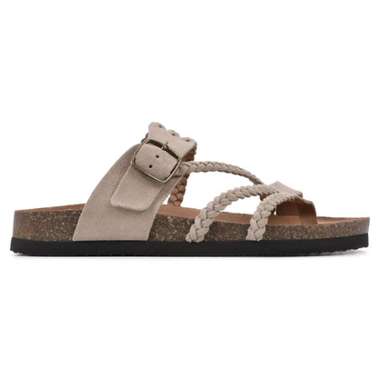 SANDALIAS DE CORCHO TEJIDO