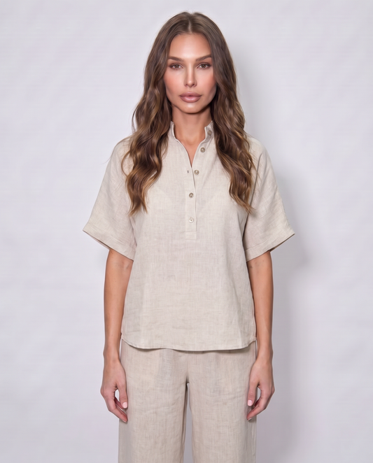 LORENA | CONJUNTO DE ALGODÓN LINO