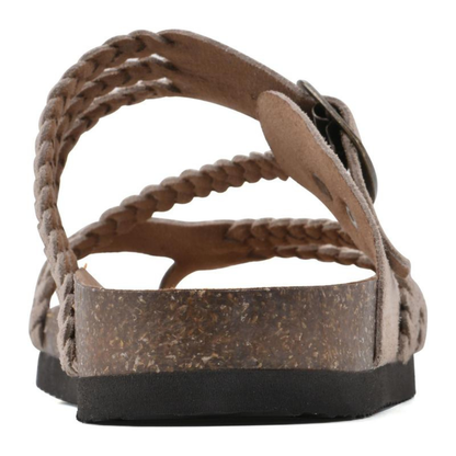 SANDALIAS DE CORCHO TEJIDO