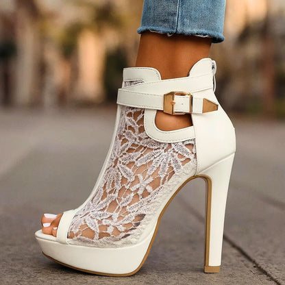LILIANA | ZAPATOS DE SALÓN DE ENCAJE ELEGANTES