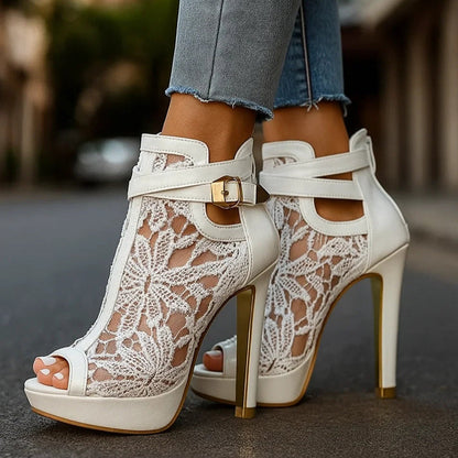 LILIANA | ZAPATOS DE SALÓN DE ENCAJE ELEGANTES