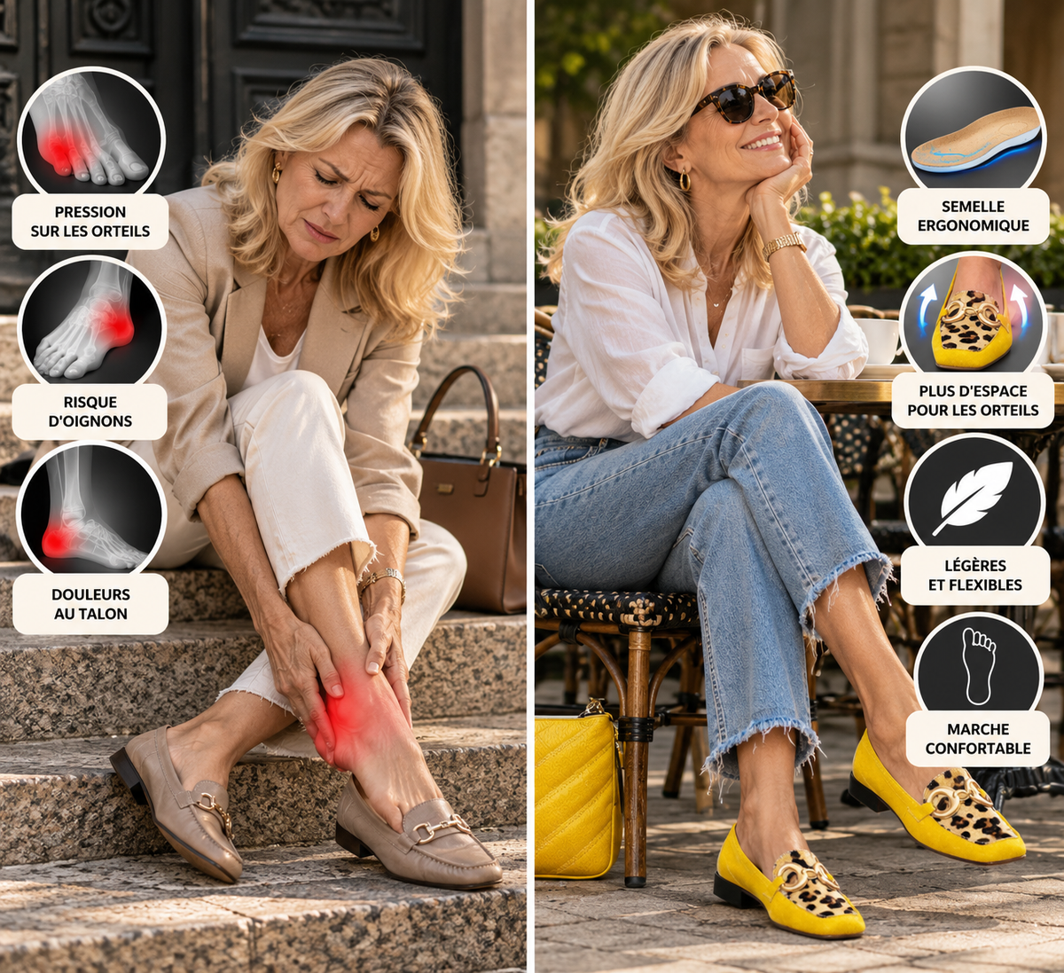 Émilie™ | Mocassins pour femme à imprimé animal