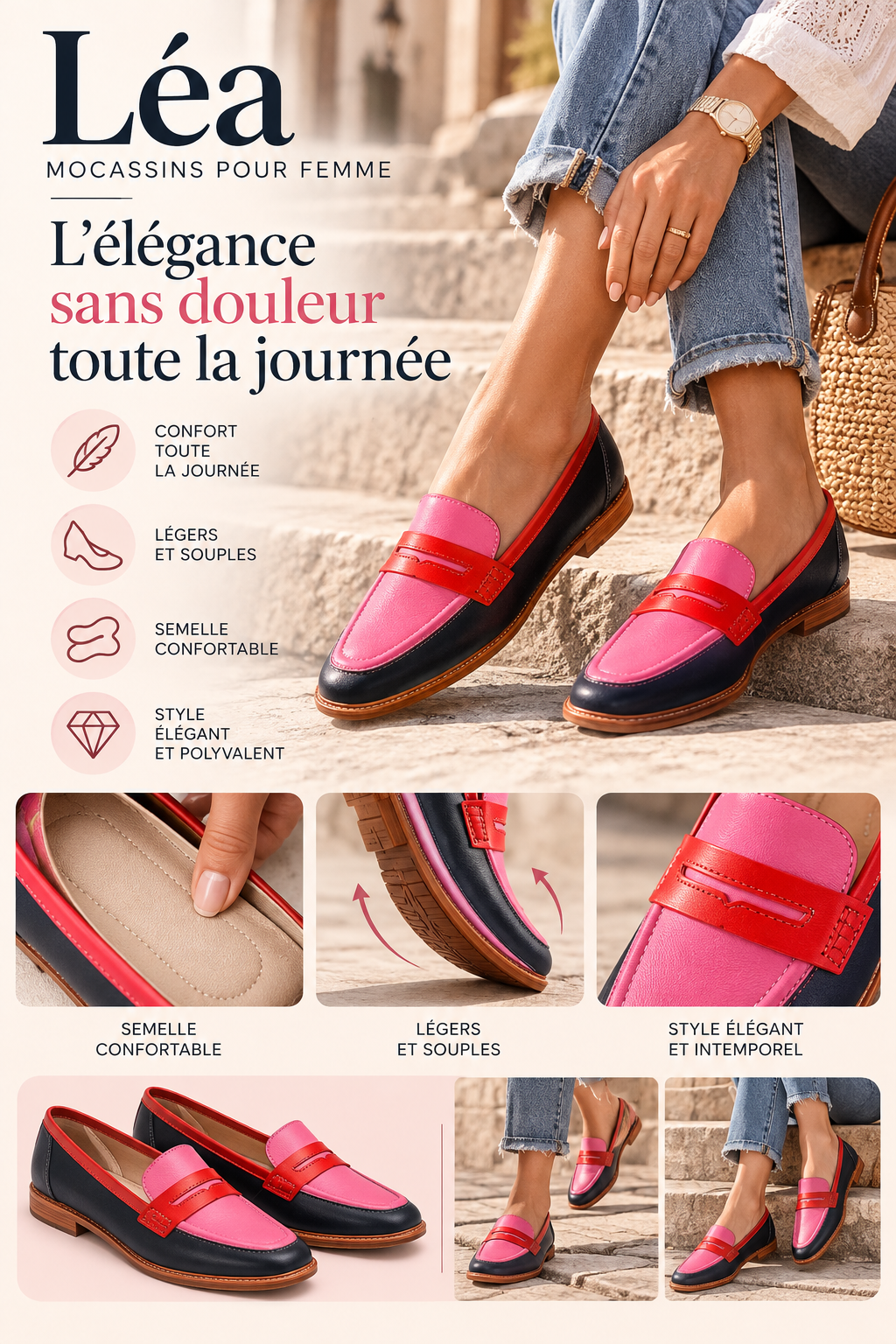 Léa™ | Mocassins élégants pour femme