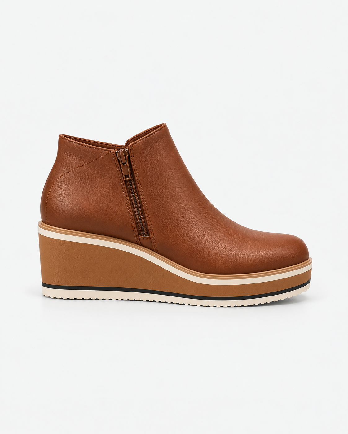 Coralie™ | Botines con plataforma y cremallera lateral