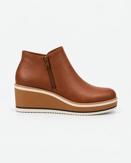 Coralie™ | Botines con plataforma y cremallera lateral