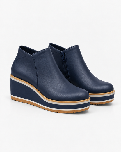 Coralie™ | Botines con plataforma y cremallera lateral