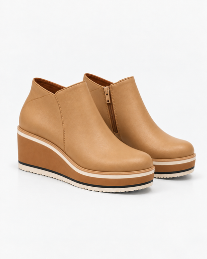 Coralie™ | Botines con plataforma y cremallera lateral