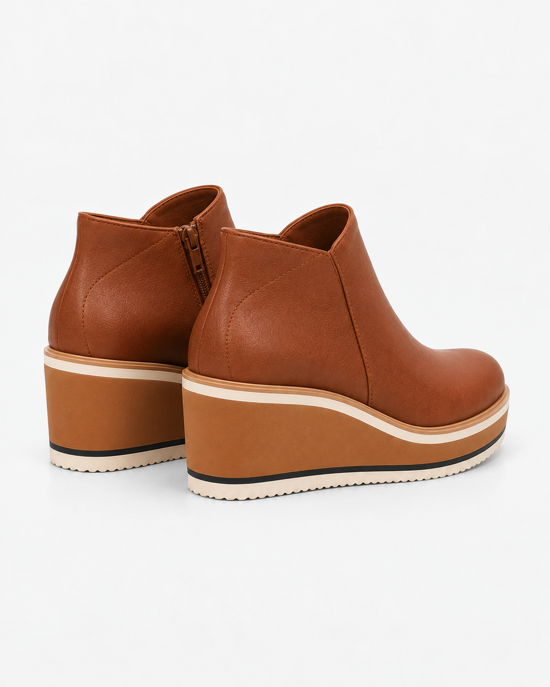 Coralie™ | Botines con plataforma y cremallera lateral