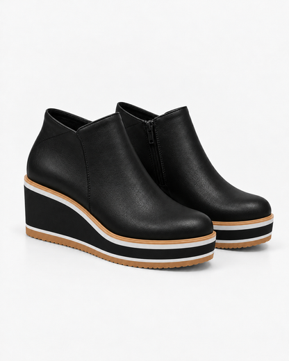 Coralie™ | Botines con plataforma y cremallera lateral