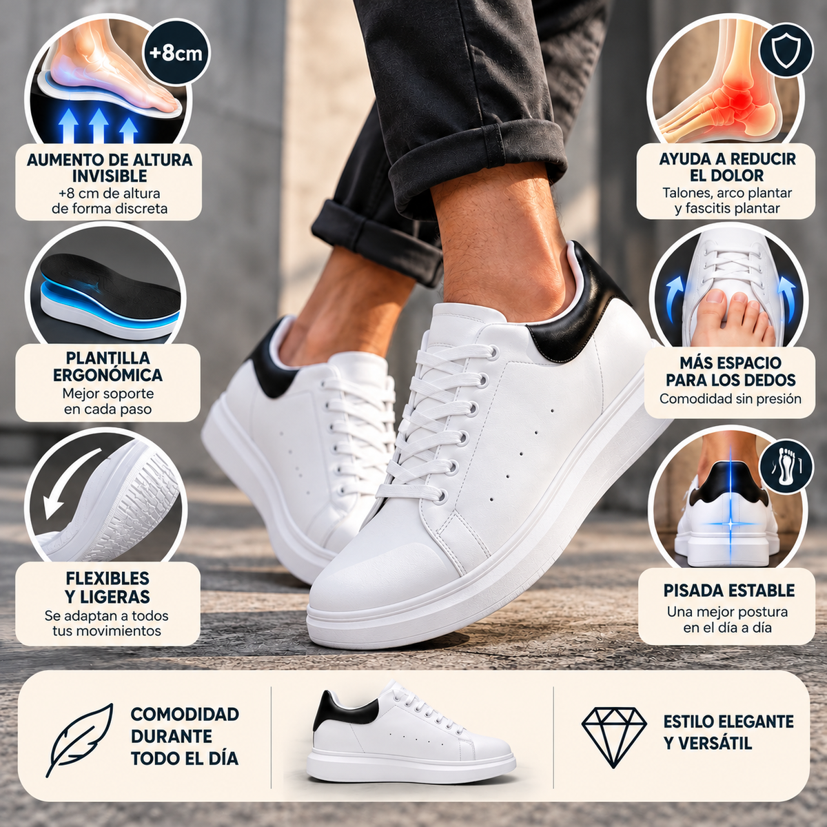 ALEXANDER™ | ZAPATILLAS ELEGANTES Y COMODIDAD ERGONÓMICA PARA HOMBRE