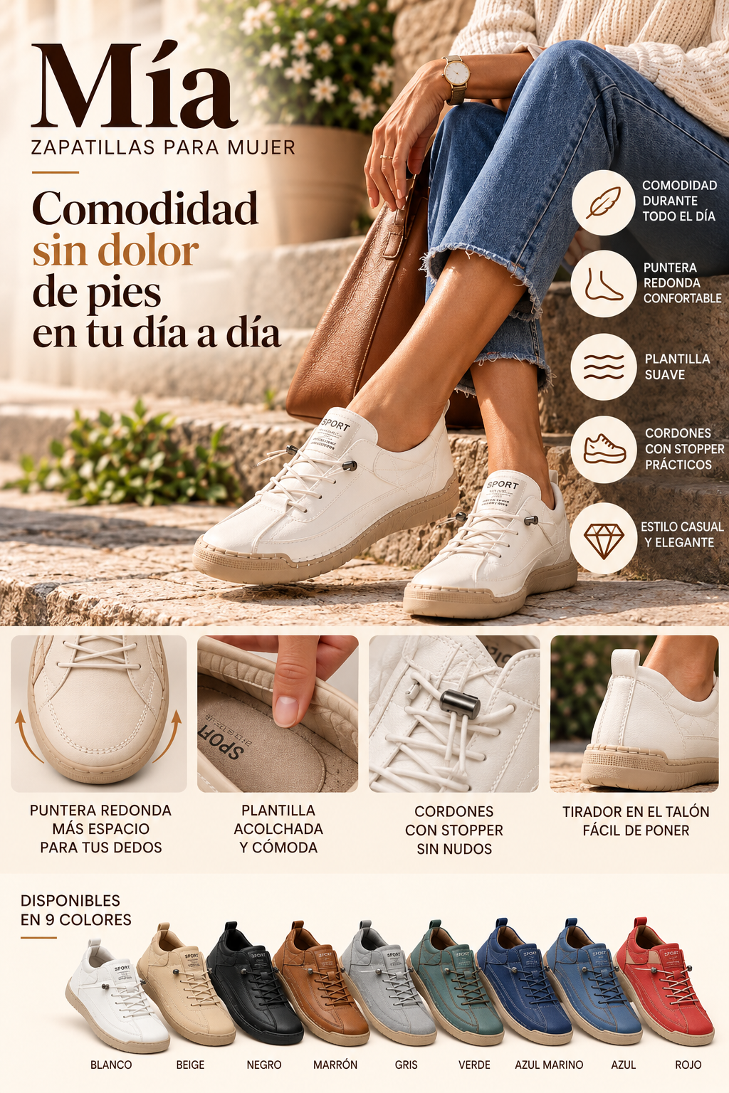 MIA™ | ZAPATILLAS CÓMODAS PARA MUJER