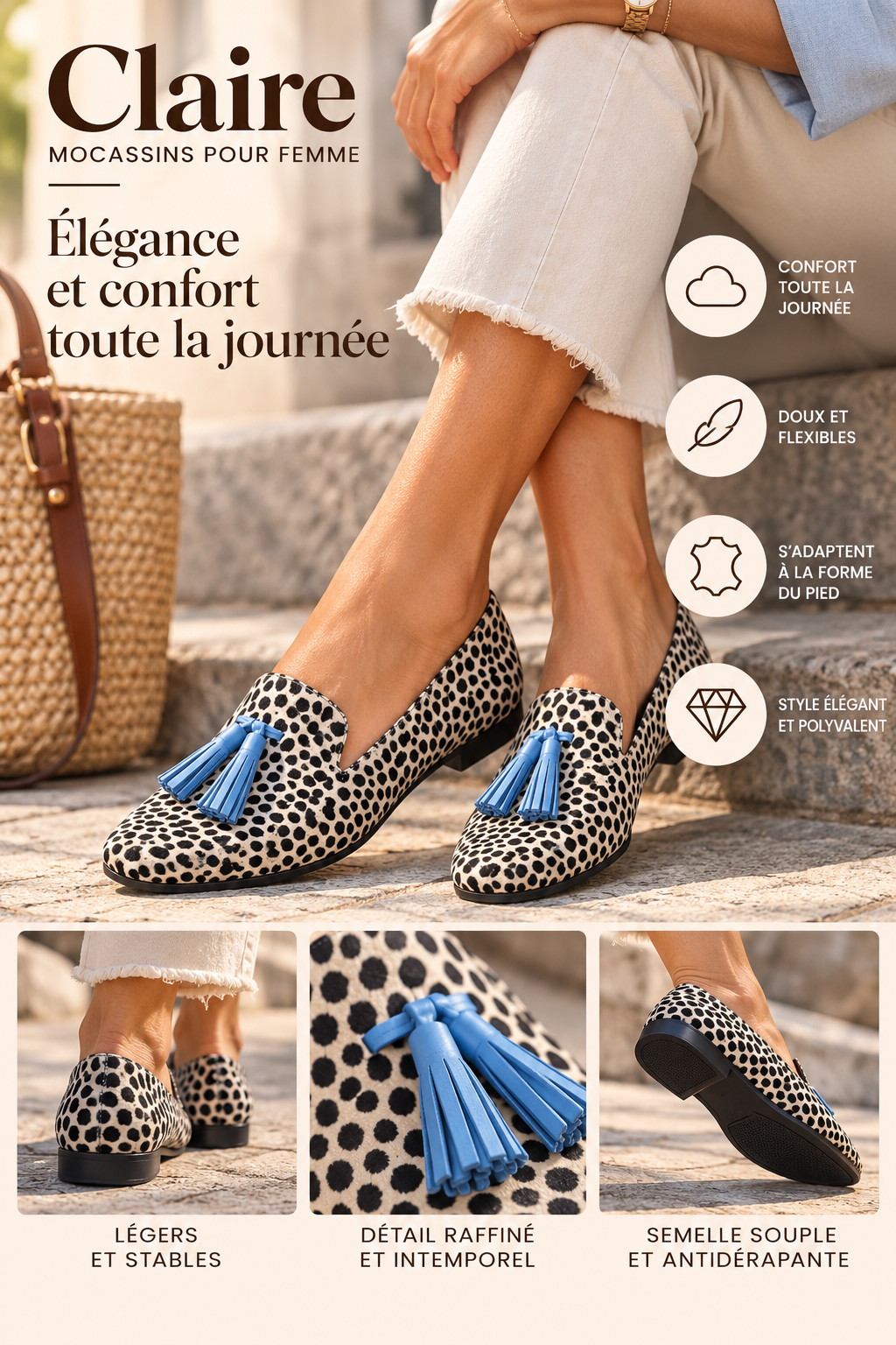 Claire™ | Mocassins raffinés pour femme