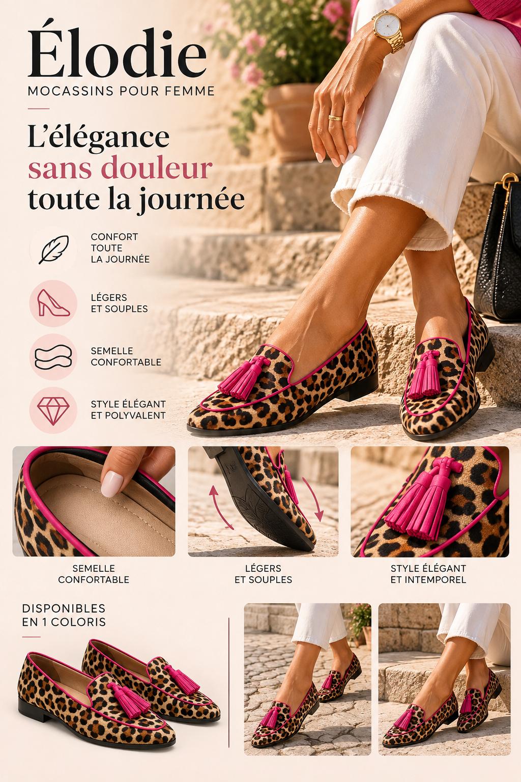 Élodie™ | Mocassins pour femmes avec soutien