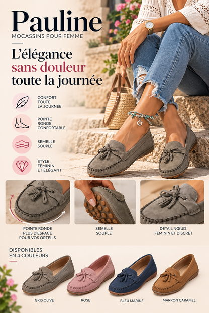 Pauline™ | Mocassins pour femme à nœud