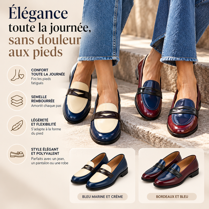 Chloé™ | Mocassins bicolores pour femme