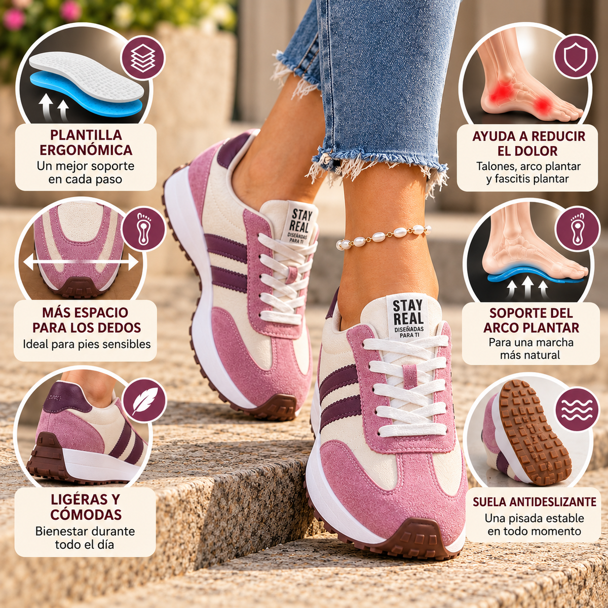 CELIA™ | ZAPATILLAS RETRO, ELEGANTES Y CÓMODAS