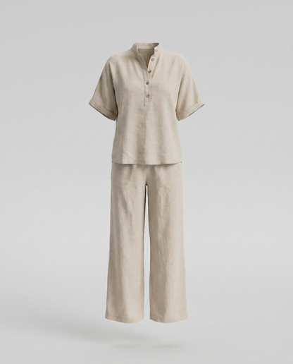 LORENA | CONJUNTO DE ALGODÓN LINO