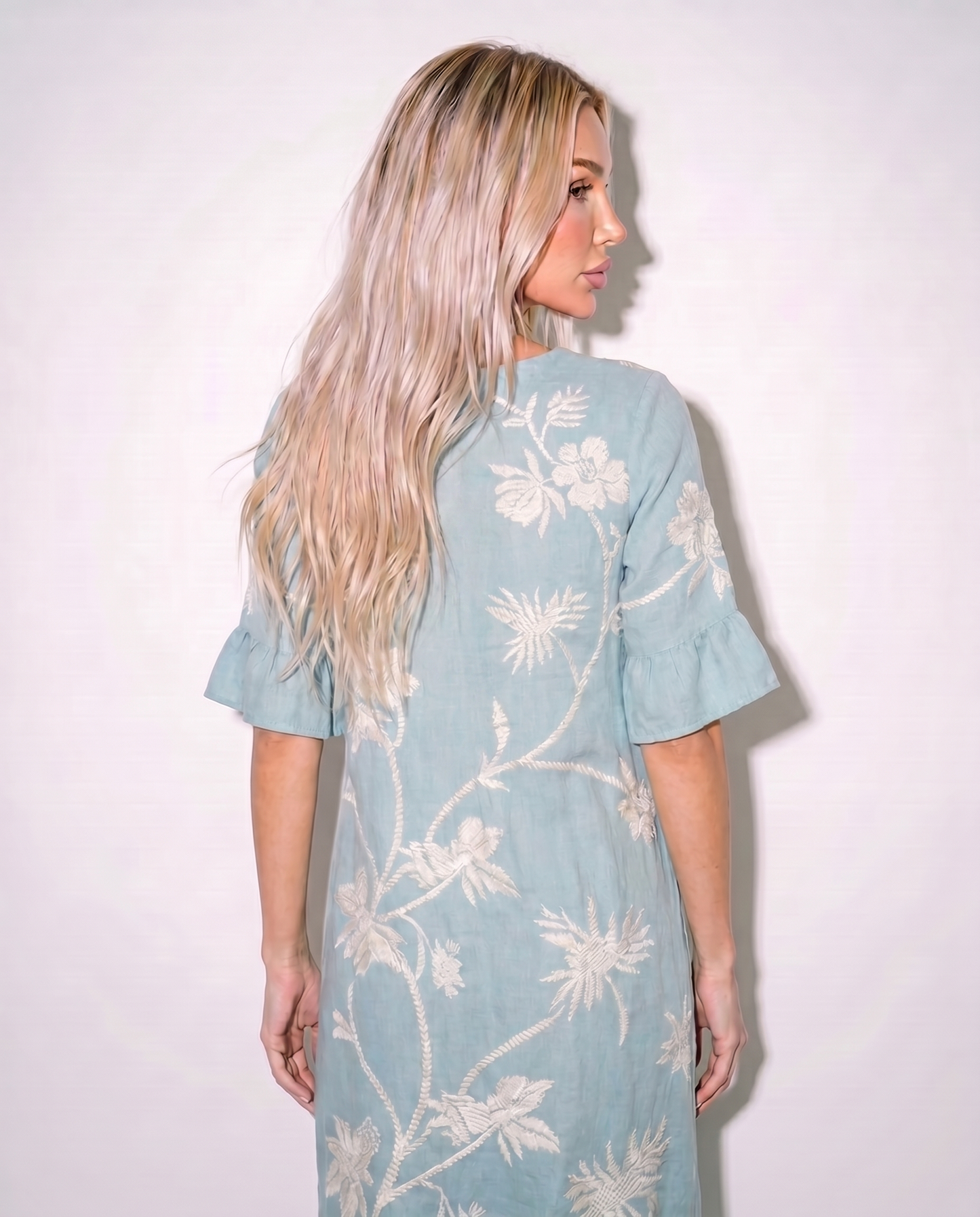 VESTIDO INFORMAL DE MUJER CON ESTAMPADO FLORAL