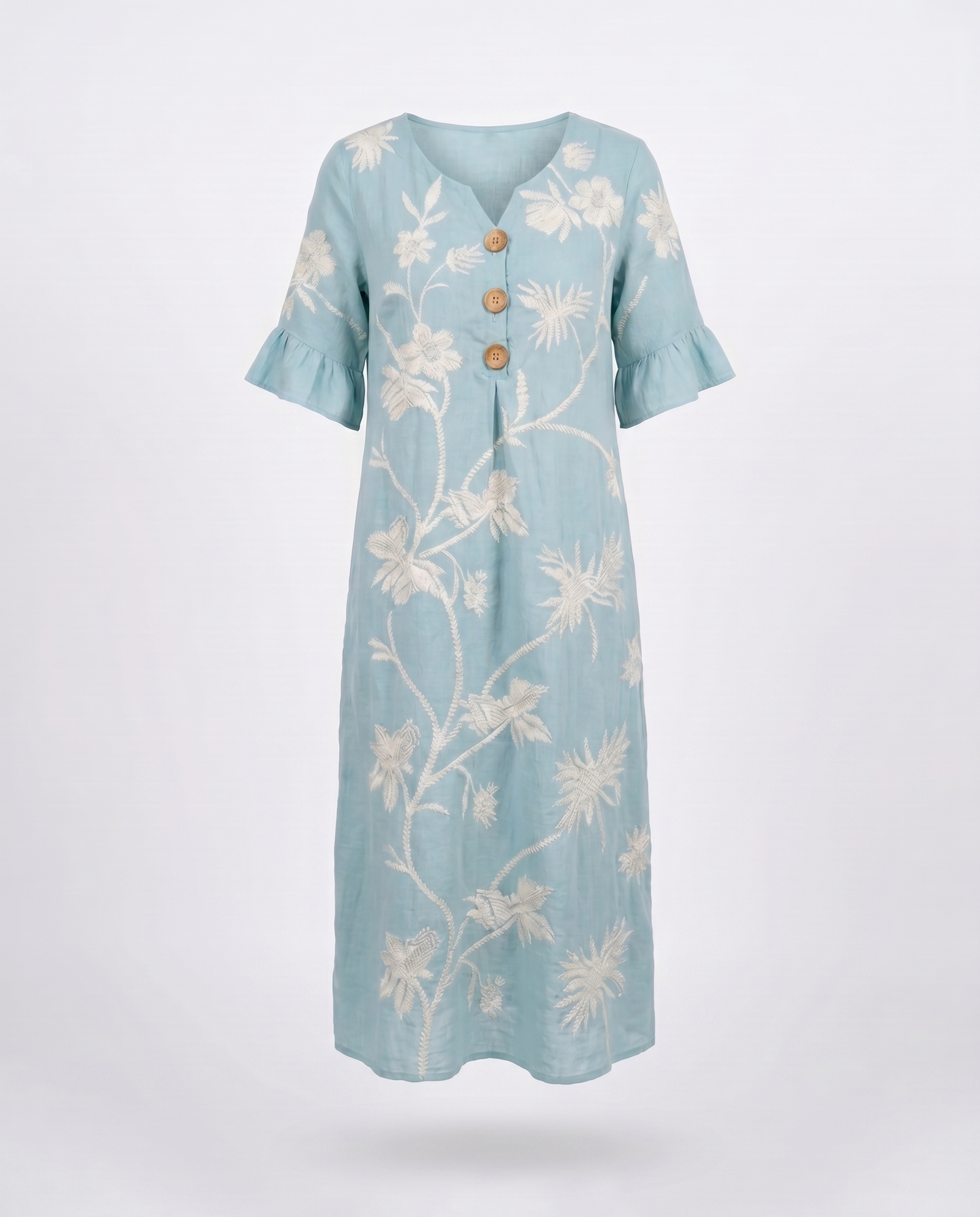 VESTIDO INFORMAL DE MUJER CON ESTAMPADO FLORAL