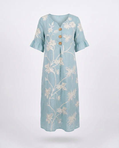VESTIDO INFORMAL DE MUJER CON ESTAMPADO FLORAL