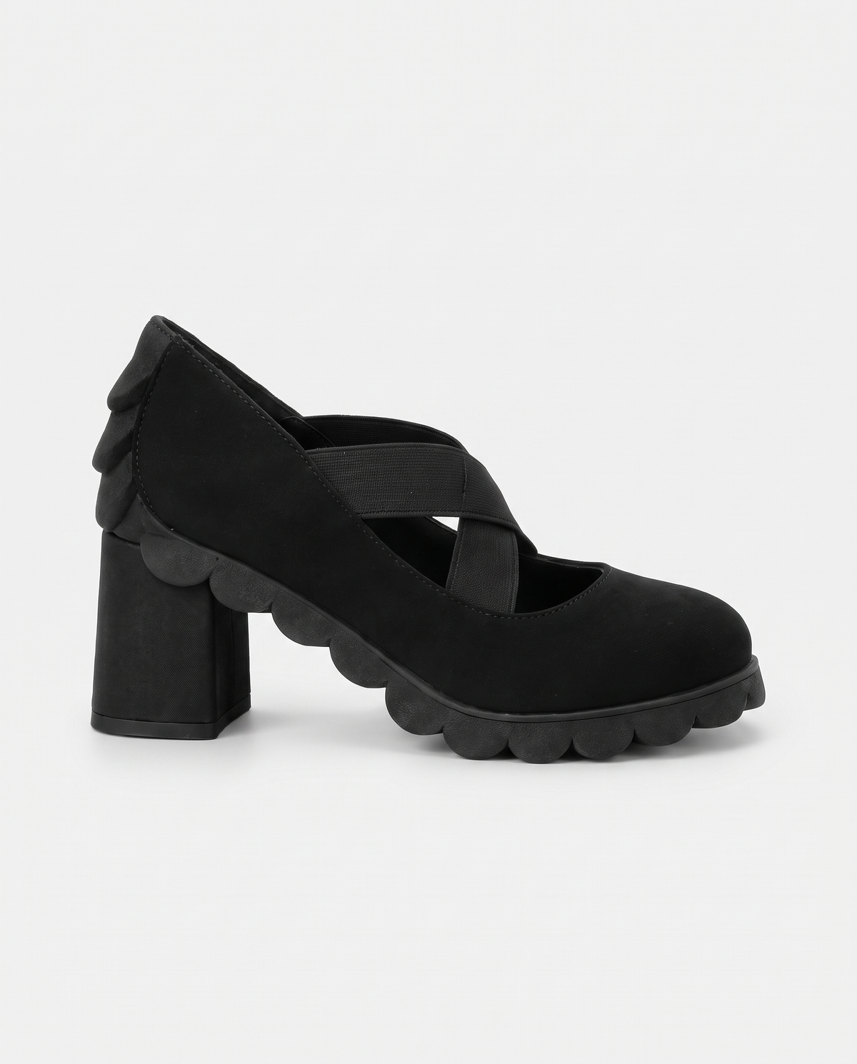 Lou™ | Chaussures pour femme à plateforme, bout rond, bride croisée et talon épais