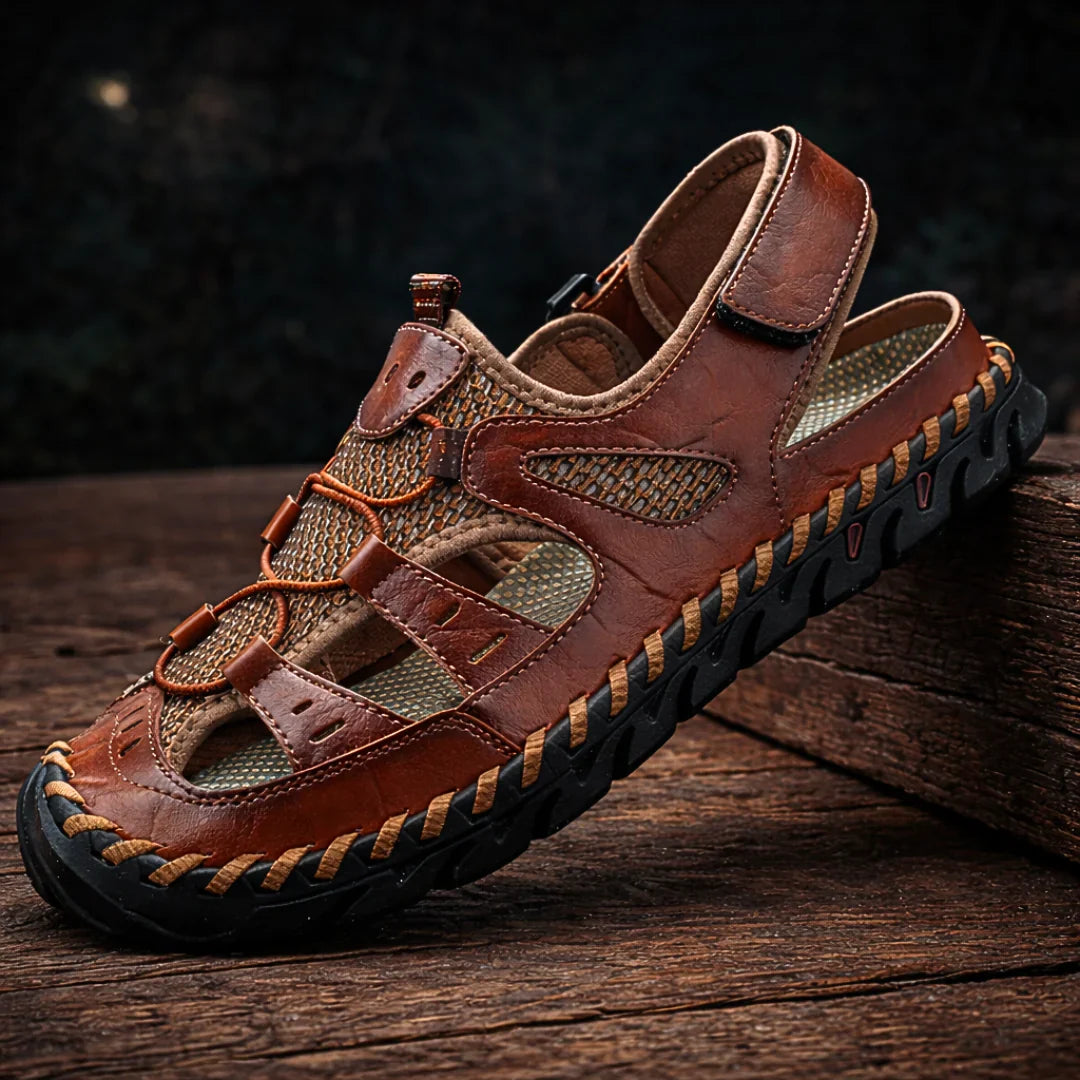 Moreti | Sandalias de Cuero con Soporte