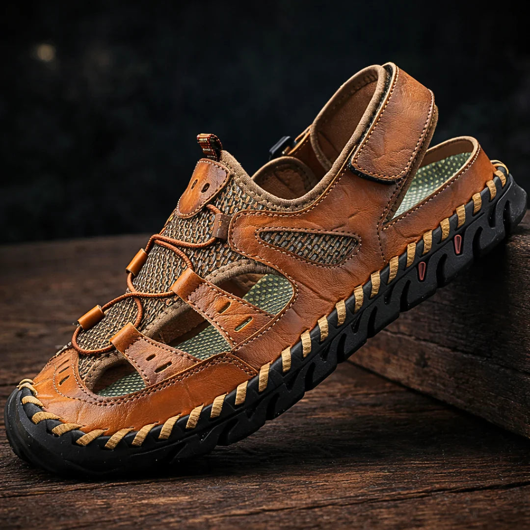 Moreti | Sandalias de Cuero con Soporte