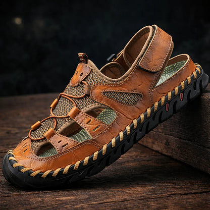 Moreti | Sandalias de Cuero con Soporte